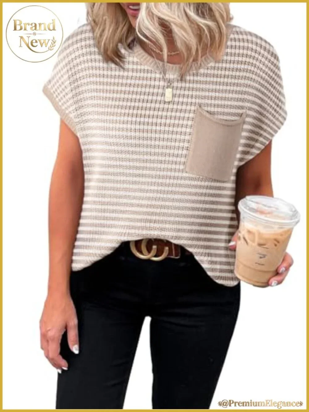 Women's Casual Short Sleeve Loose Tunic Pullover Sweater - Lightweight Knit